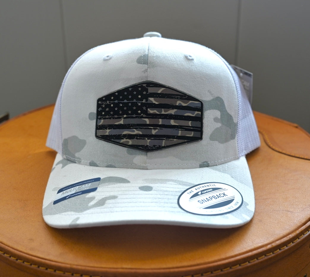 Distressed cammo American Flag