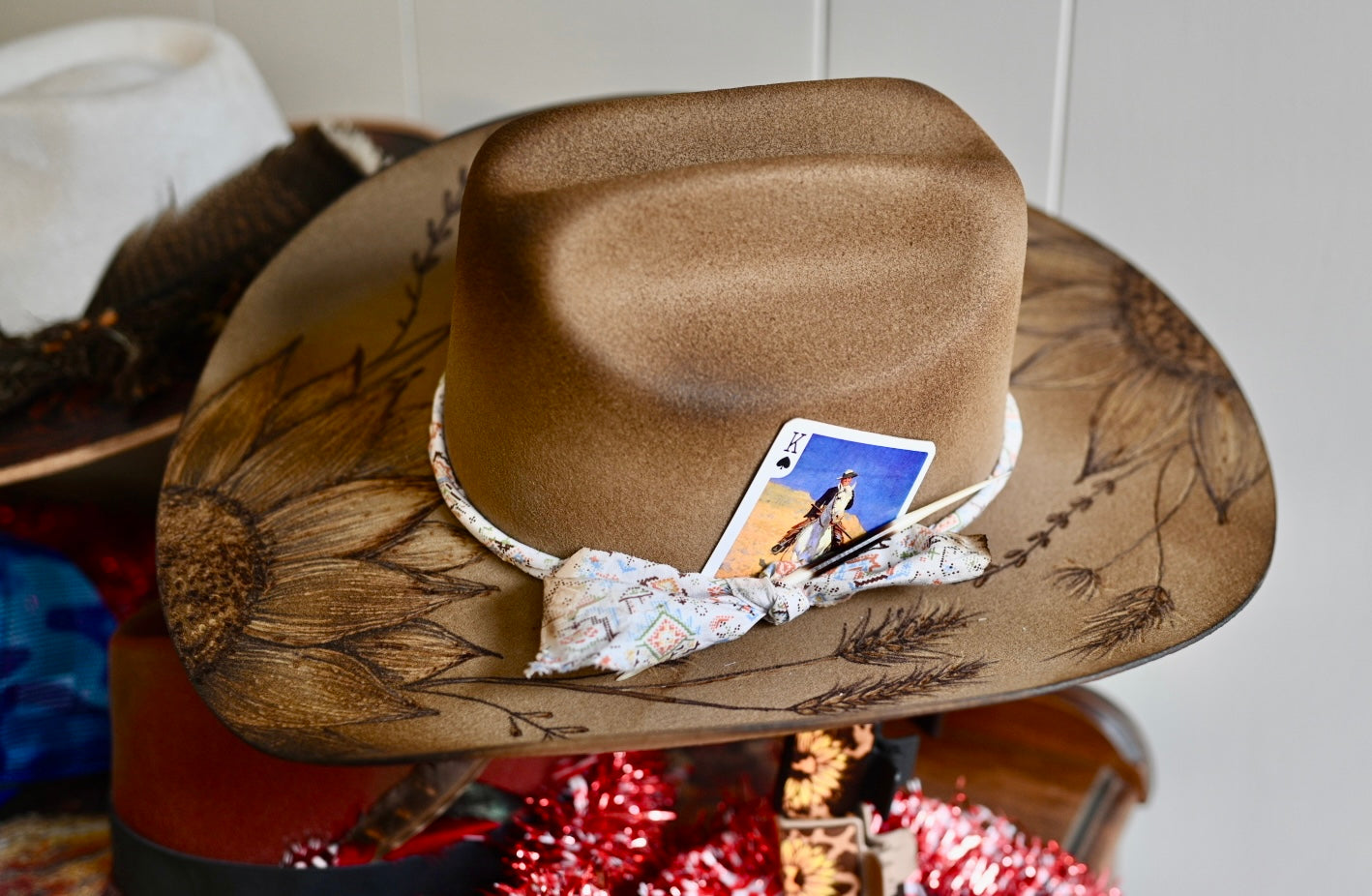Sunflowers cowboy hat