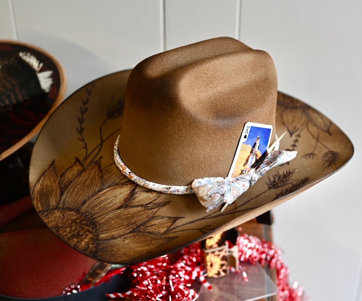 Sunflowers cowboy hat