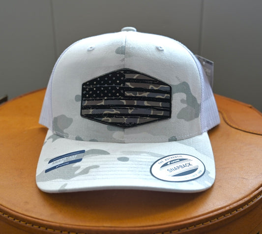 Distressed cammo American Flag